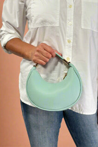 Baghdad Half-Moon Crossbody - Seafoam