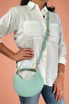 Baghdad Half-Moon Crossbody - Seafoam