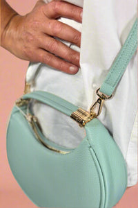 Baghdad Half-Moon Crossbody - Seafoam