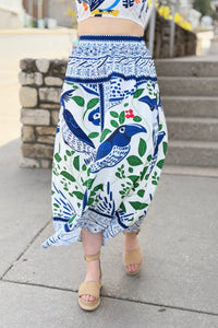 Colorful Boho Floral Skirt