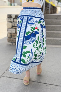 Colorful Boho Floral Skirt