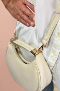 Baghdad Half-Moon Crossbody - Off White