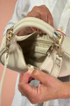 Baghdad Half-Moon Crossbody - Off White