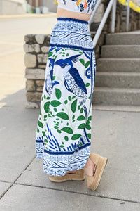 Colorful Boho Floral Skirt