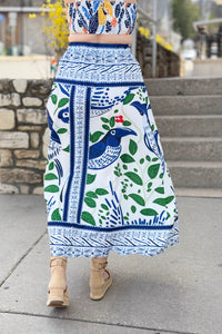 Colorful Boho Floral Skirt