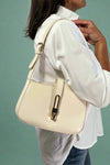 Havana Asymmetrical Shoulder Bag - Bone