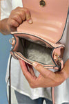 Evangeline Flapover Crossbody - Pink