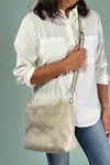 Stitch Detail Shoulder & Tote Set Bag - Gray