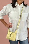 Stelliana Metal Lock Crossbody - Pale Yellow