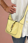 Stelliana Metal Lock Crossbody - Pale Yellow