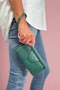 Kyla Snap Closure Wallet - Forest Green