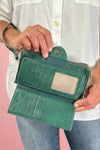 Kyla Snap Closure Wallet - Forest Green
