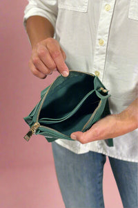 Kyla Snap Closure Wallet - Forest Green