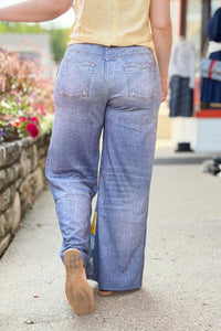 Flower Printed Wide Leg Pants
