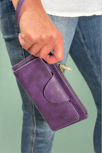 Kyla Snap Closure Wallet - Purple