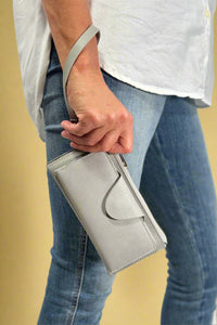 Kyla Snap Closure Wallet - Dusty Blue