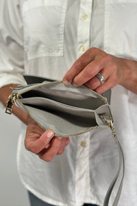 Kyla Snap Closure Wallet - Dusty Blue