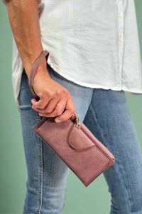 Kyla Snap Closure Wallet - Wine