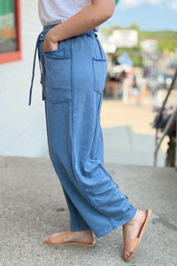 Mineral Wash Barrel Utility Pants - Midnight