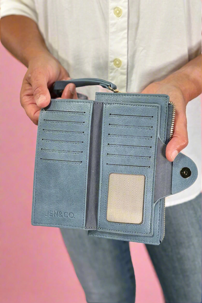 Kyla Wallet With Snap Closure - Jean
