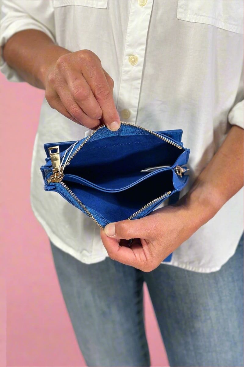 Kyla Snap Closure Wallet - Royal Blue