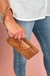 Kyla Snap Closure Wallet - Brown