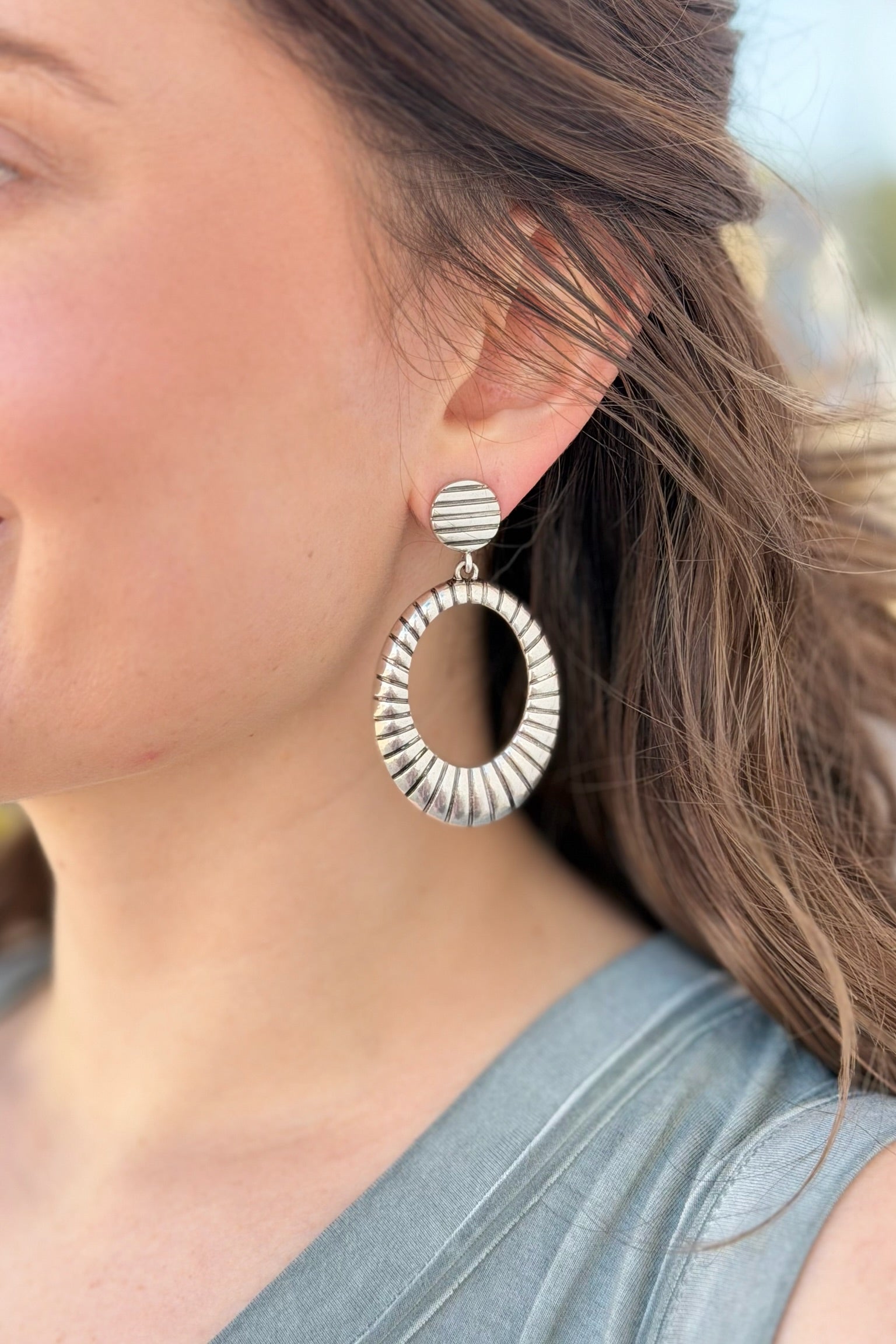 Sedona Style Striped Earrings