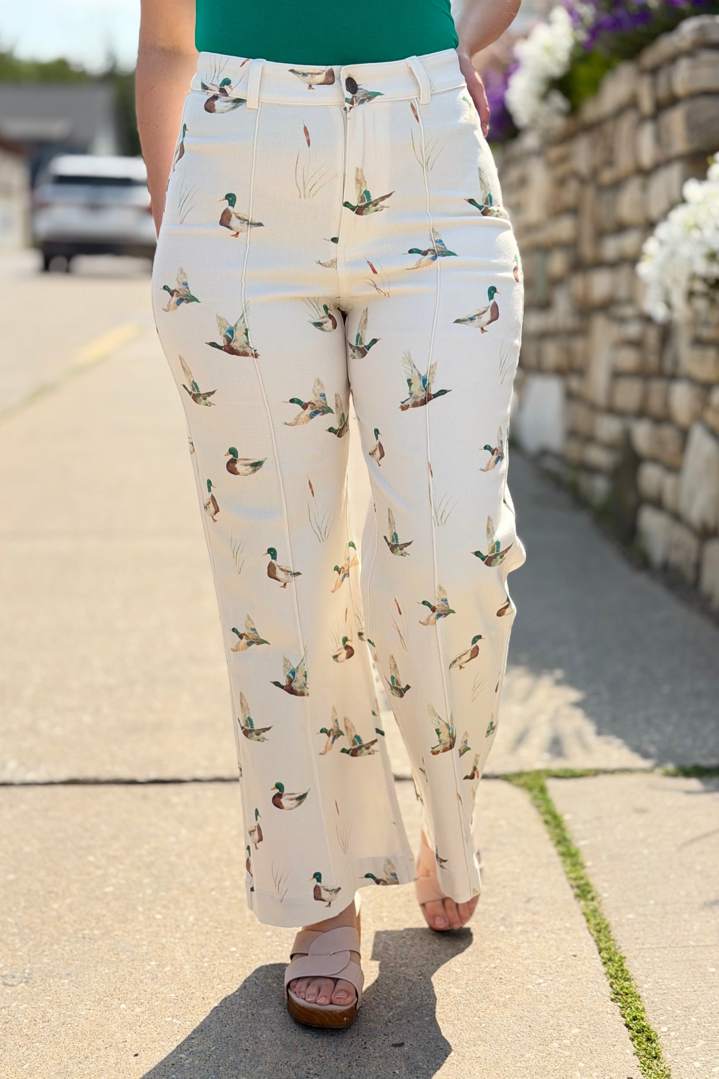 Mallard Stretch Denim Jeans - Ivory
