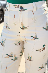 Mallard Stretch Denim Jeans - Ivory