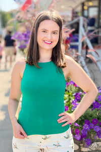 Double Layered Tank Top - Green