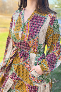Fall Inspo Ember Dress - Taupe