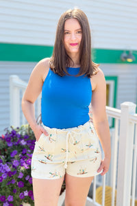 Double Layered Tank Top - Blue