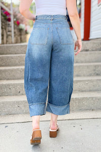 Barrel Carpenter Culottes Pants - Denim