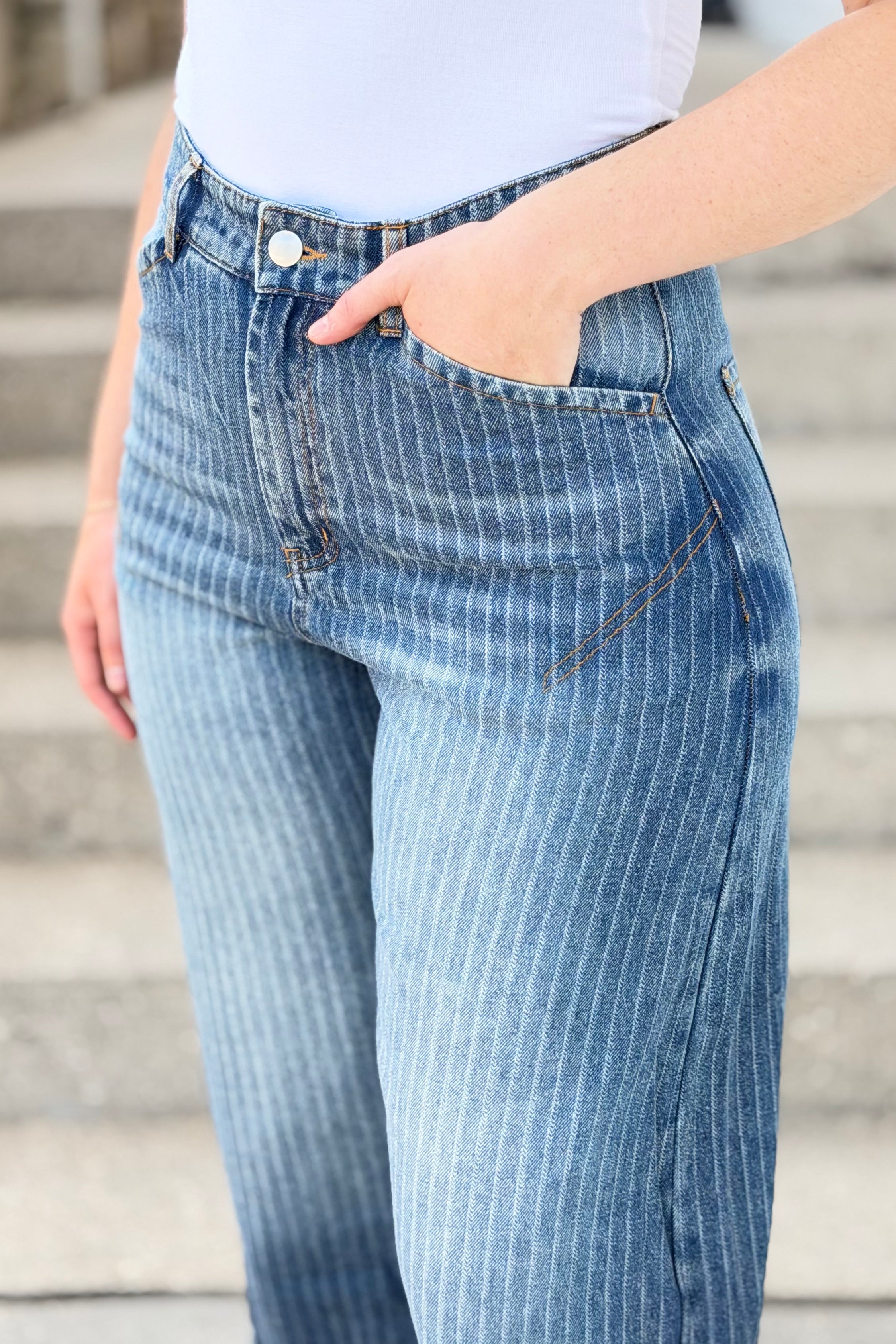 Barrel Carpenter Culottes Pants - Denim