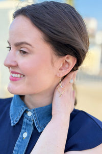 Modern Twist Infinity Gold Earrings