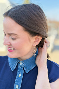 Modern Twist Infinity Gold Earrings