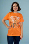 Botanical Floral Wildflower Tee - Orange