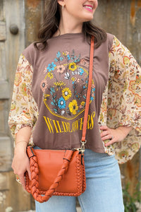 Judith Whipstitch Trim Shoulder Bag - Pumpkin