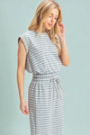 Striped Top - Gray