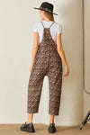 Knit Jacquard Romper Brown