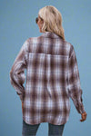 Plaid Button Down Shirt Coffee
