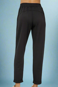 Cuffed Very Soft Full Length Pants - Black