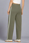 Stripe Detail Sweater Pants - Olive