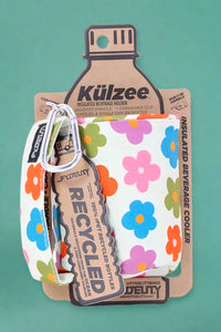 A can koozie with a handle to keep you’re beverage in hand and cold.