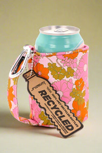 Can Handle Cooler Recycled - Red Floral