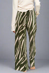 All Over Zebra Print Pant - Olive