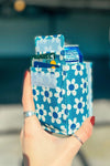 Wallet + Can Cooler - Blue Daisy