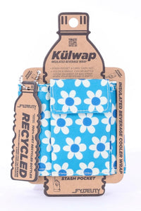 Wallet + Can Cooler - Blue Daisy