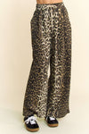 Leopard Printed Straight Pants - Leopard