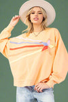 Shooting Star Sweatshirt - Cantaloupe